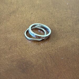Faux Silver Ring pair